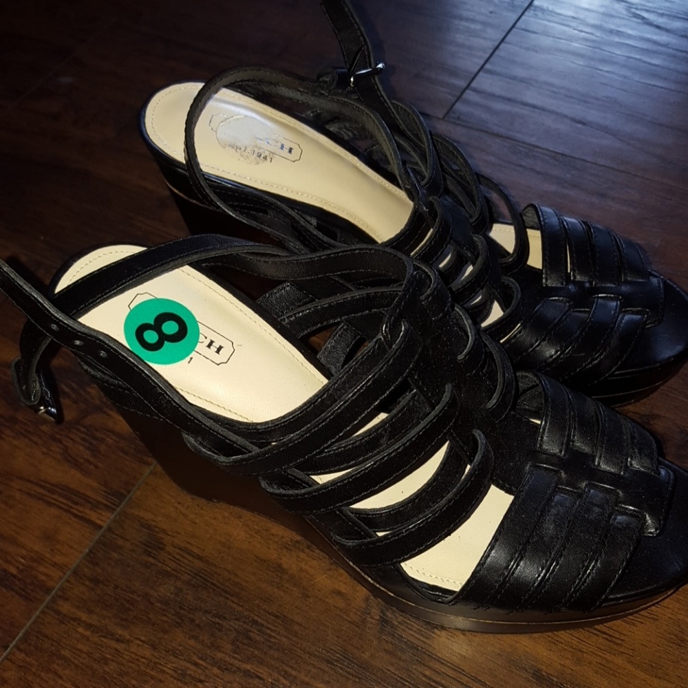Coach wedges size 8